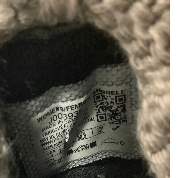 Merrell Women's 8 Brindle Alpine Pull On Knit Snow Boots Vegan Leather LH2-45 - Picture 6 of 8